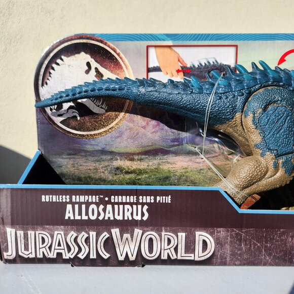 NEW Mattel Jurassic World Ruthless Rampagin Allosaurus Dinosaur Toy Action Figur - Picture 15 of 15